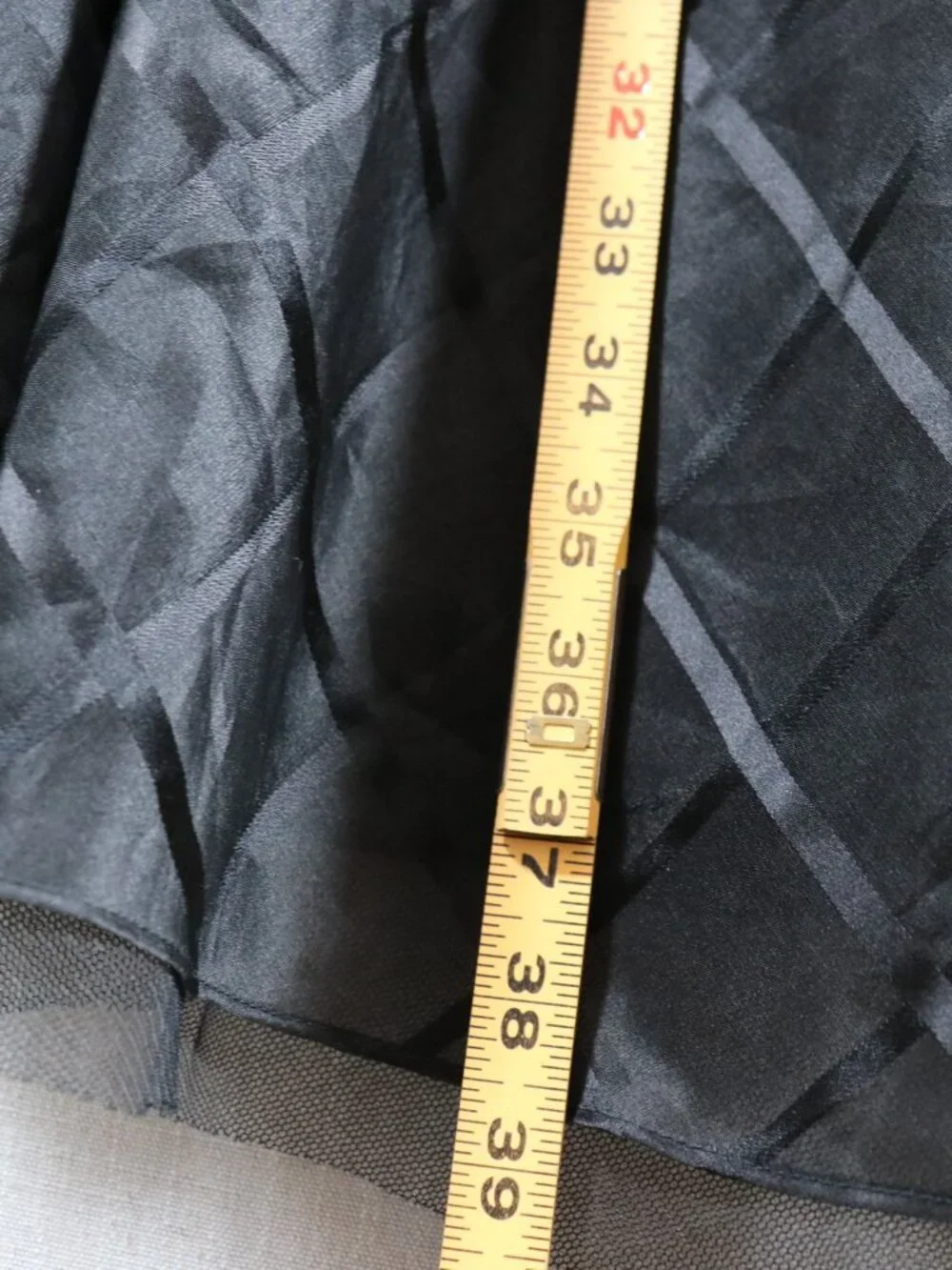 VTG Express Silk Cocktail Dress 7/8* 5/6 50s Style Strapless Black Goth Fairy - Picture 13 of 14